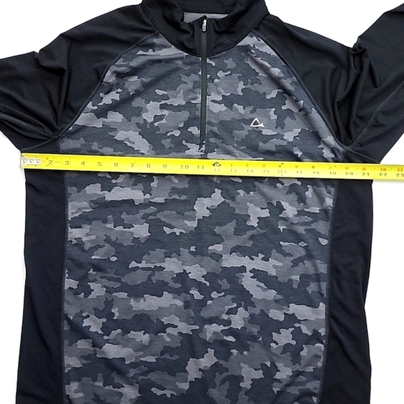 Paradox  Men's Merino Wool Dri-Release Black Grey Camo Pullover Top Size Large - Picture 12 of 13